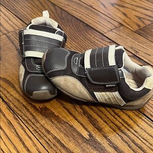 Pediped Brown and Tan Kids Sneakers